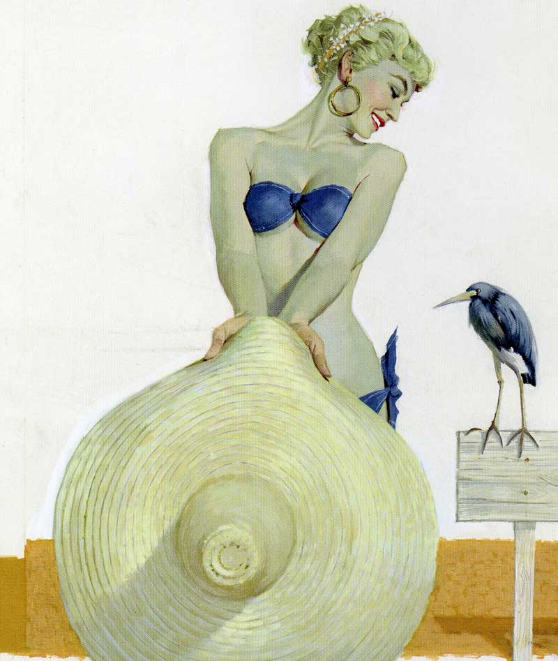 Carefree Day at the Beach by Robert E. McGinnis