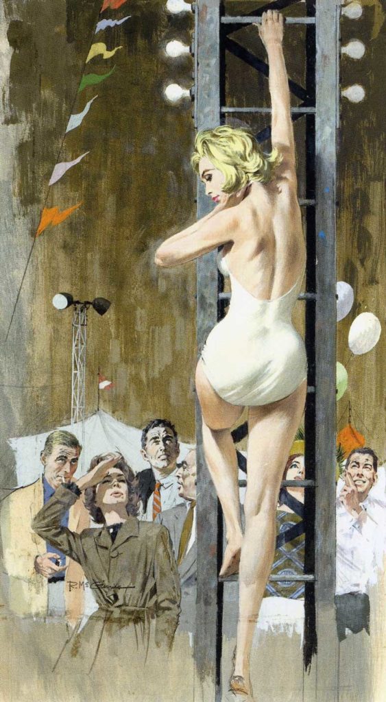 The Girl on the Tower by Robert E. McGinnis